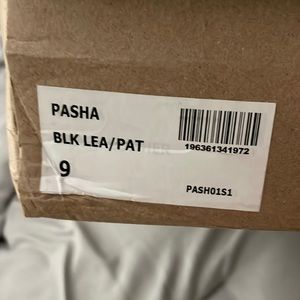 Steve Madden “Pasha” wedged leather boots Brand New In Box Never Worn!!!!